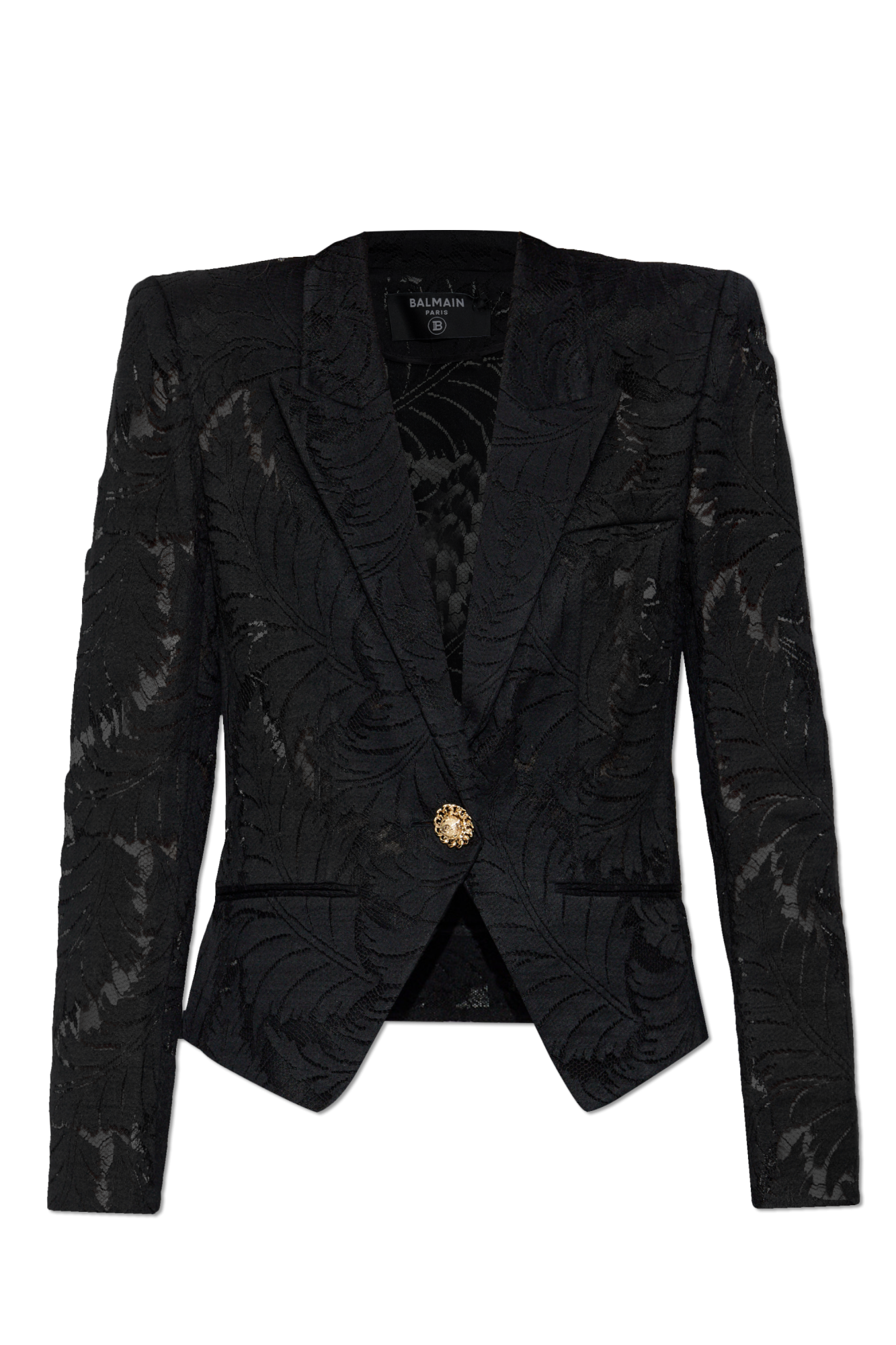 【関税&送料込み】Balmain Lace Blazer Black Lace blazer Balmain - Vitkac France